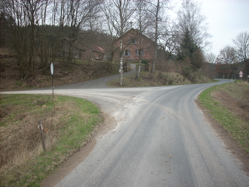 Emmerichsthal Route 2 Abzweigung